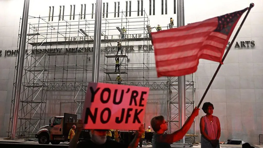 Trump Name Removed From Kennedy Center Trump Name Removed From Kennedy Center