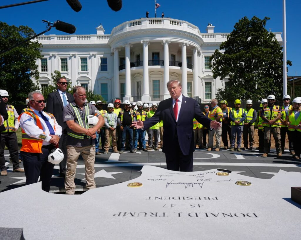 Trump Shows Off New White House Helipad Trump Shows Off New White House Helipad